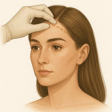 Височная (латеральная) подтяжка бровей